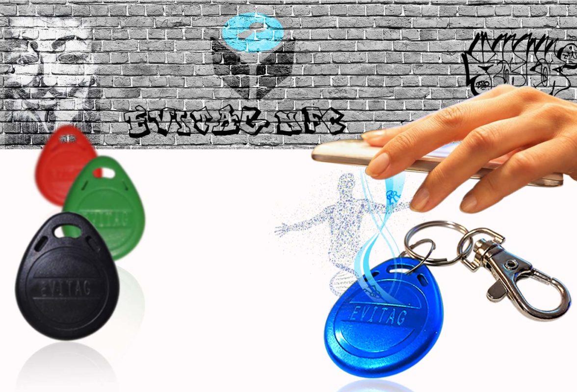 coffres forts electronique EviTag NFC street art