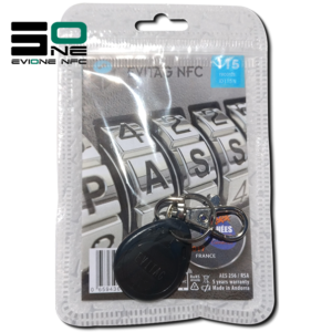 Coffre fort électronique EviOne EviTag NFC noir Blister 115L Recto