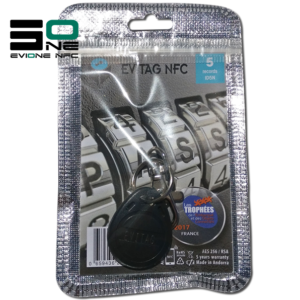 Coffre fort électronique EviOne EviTag NFC noir Blister 5L Recto