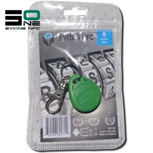 Coffre fort électronique EviOne EviTag NFC Vert Blister 5L Recto
