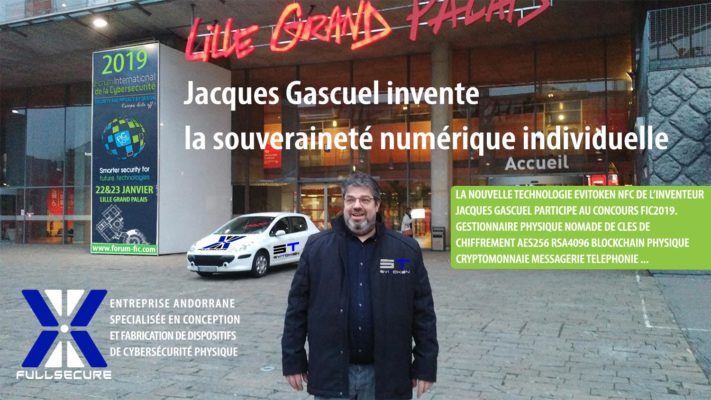Une arme de souverainté numérique massive individuel une technologie brevetée imaginée par l'inventeur Jacques Gascuel concourant aux prix startup FIC2019
